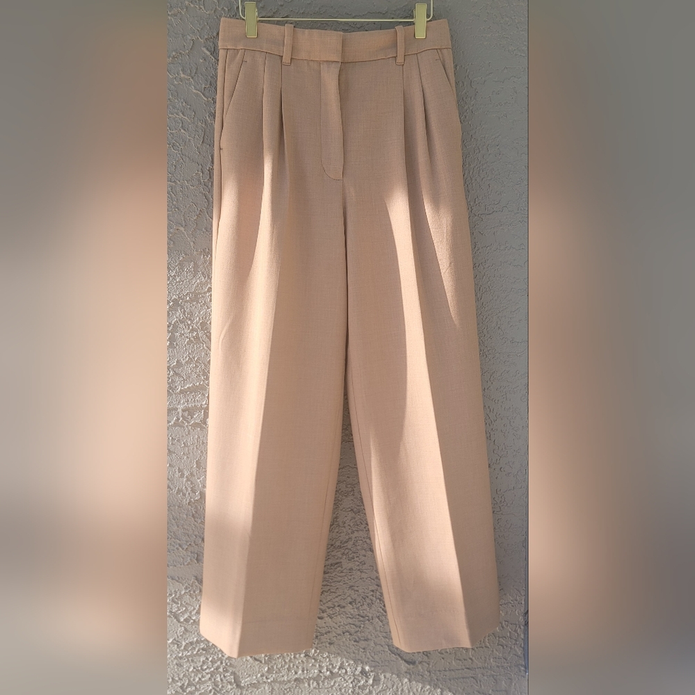 Aritzia The Effortless Pants Wide Leg Pants in Beige